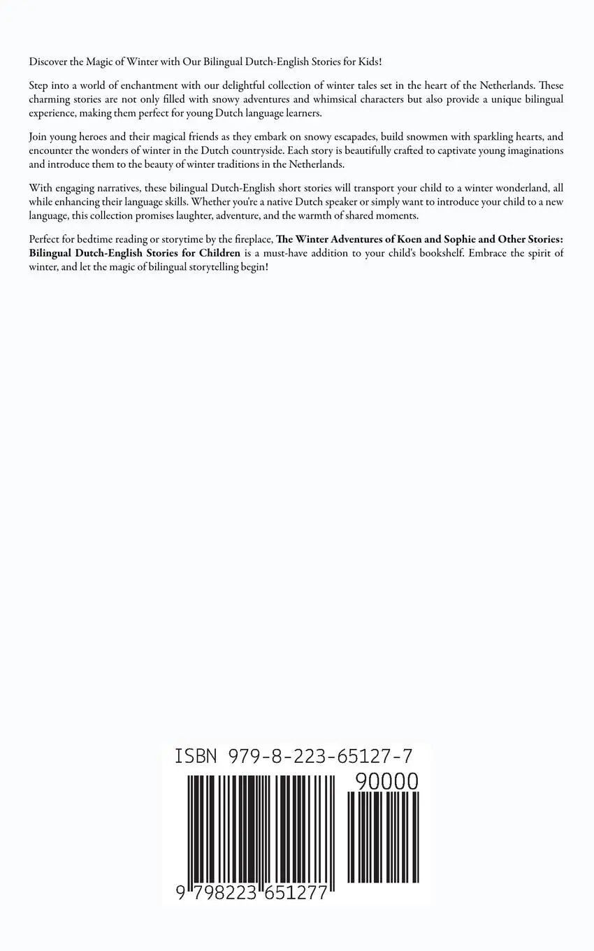 Rückseite: 9798223651277 | The Winter Adventures of Koen and Sophie and Other Stories | Books