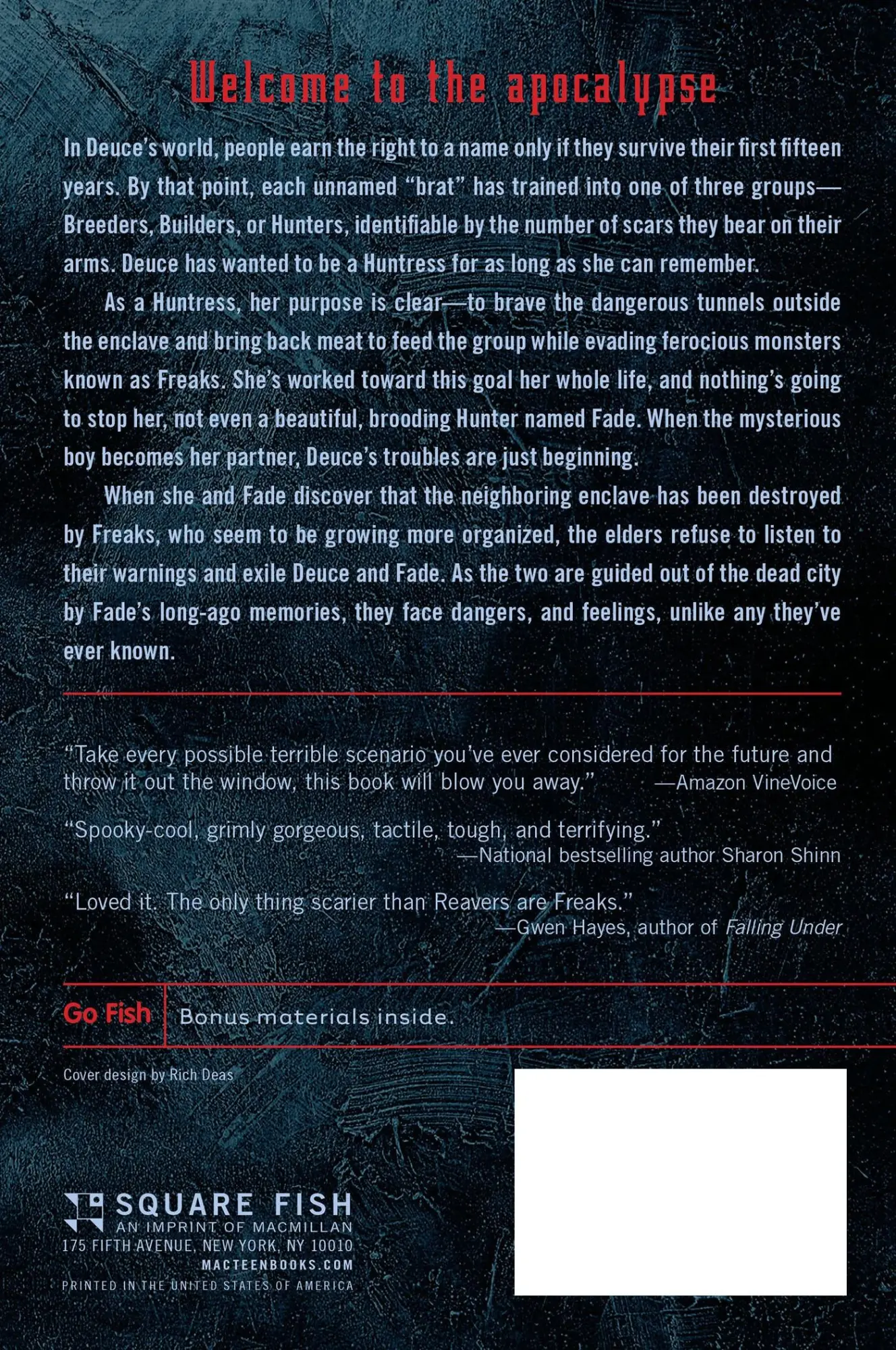 Rückseite: 9780312551377 | Enclave | Ann Aguirre | Taschenbuch | Kartoniert / Broschiert | 2012