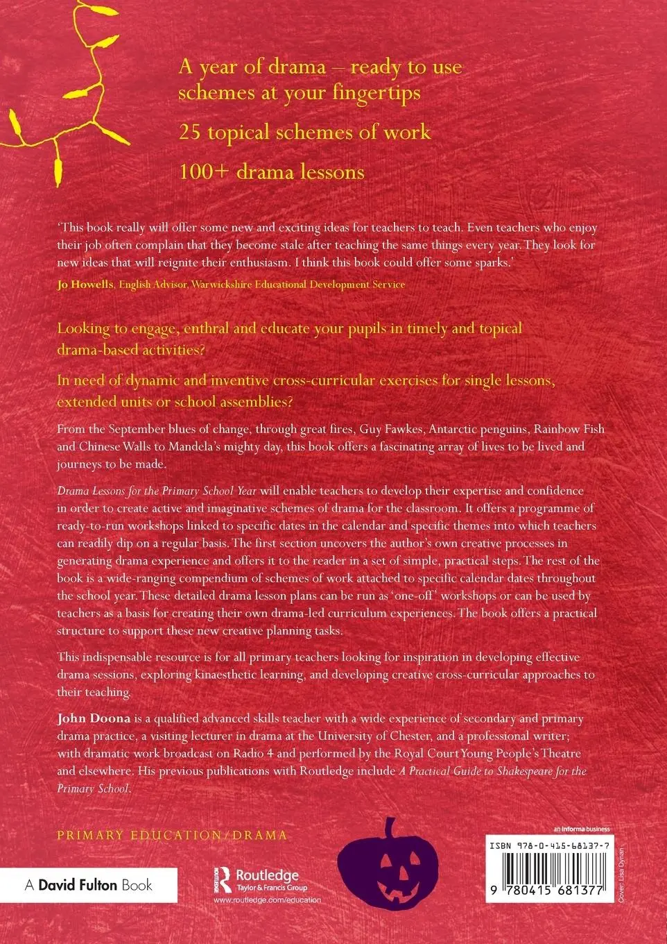 Rückseite: 9780415681377 | Drama Lessons for the Primary School Year | John Doona | Taschenbuch