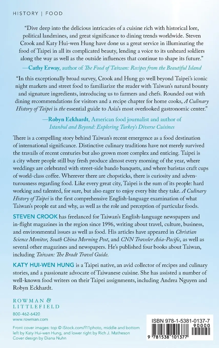 Rückseite: 9781538101377 | A Culinary History of Taipei | Beyond Pork and Ponlai | Hung (u. a.)