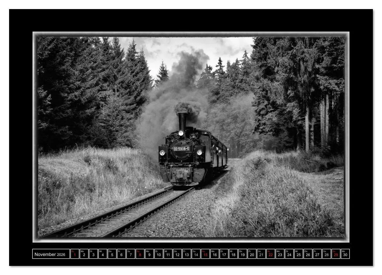 Bild: 9783516121377 | Nostalgie Dampf (Wandkalender 2026 DIN A4 quer), CALVENDO...
