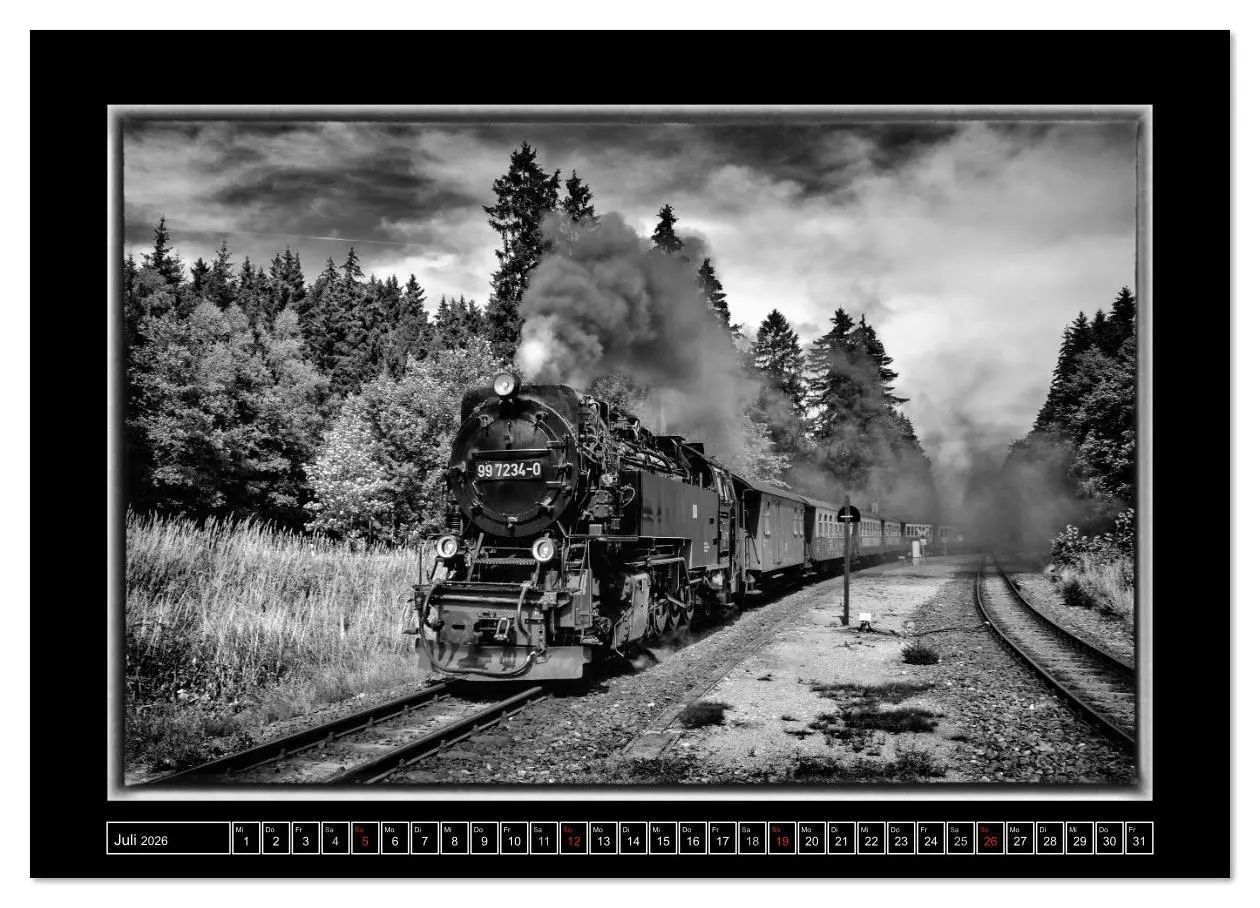 Bild: 9783516121377 | Nostalgie Dampf (Wandkalender 2026 DIN A4 quer), CALVENDO...