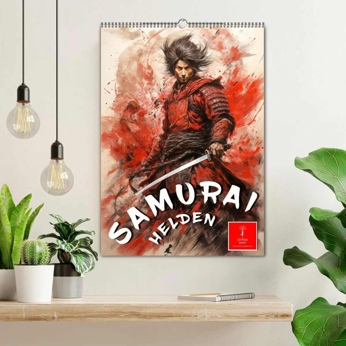 Bild: 9783516291377 | Samurai Helden (Wandkalender 2026 DIN A2 hoch), CALVENDO...