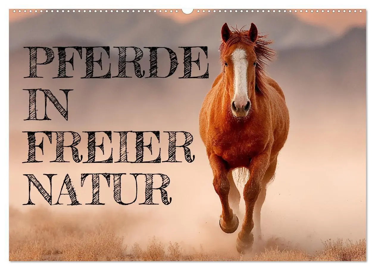 Cover: 9783516671377 | Pferde in freier Natur (Wandkalender 2026 DIN A2 quer), CALVENDO...