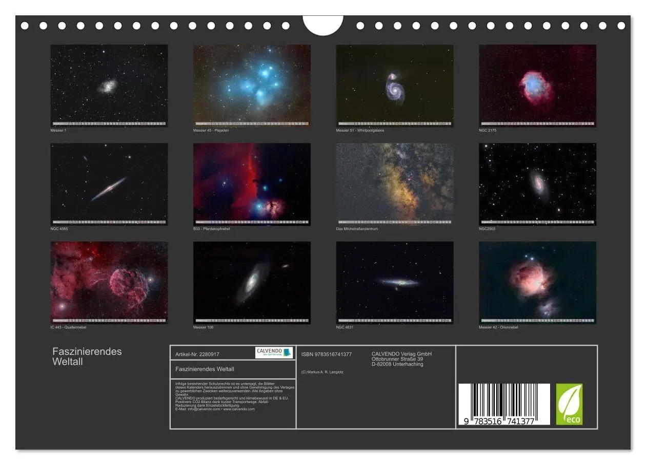 Bild: 9783516741377 | Faszinierendes Weltall (Wandkalender 2026 DIN A4 quer), CALVENDO...
