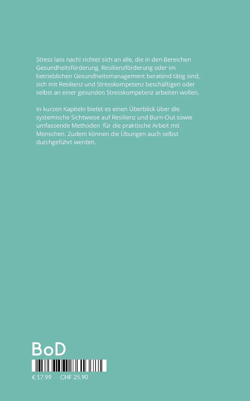 Rückseite: 9783757861377 | Stress, lass nach! | Jan Hauke Hahn | Taschenbuch | Paperback | 88 S.
