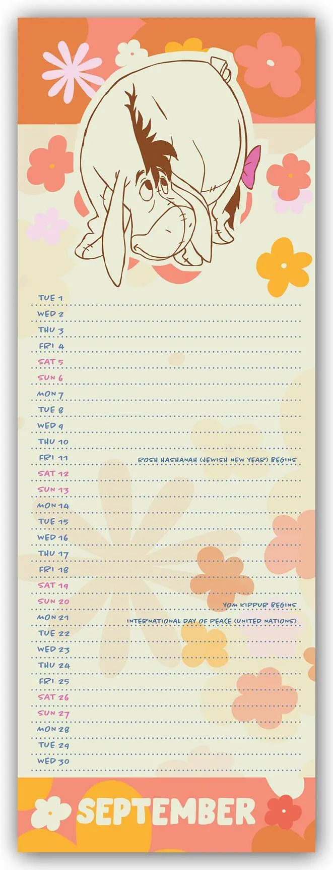 Bild: 9783803531377 | Disney Eeyore - Eeyore 2026 - Slimline-Kalender | Danilo | Kalender