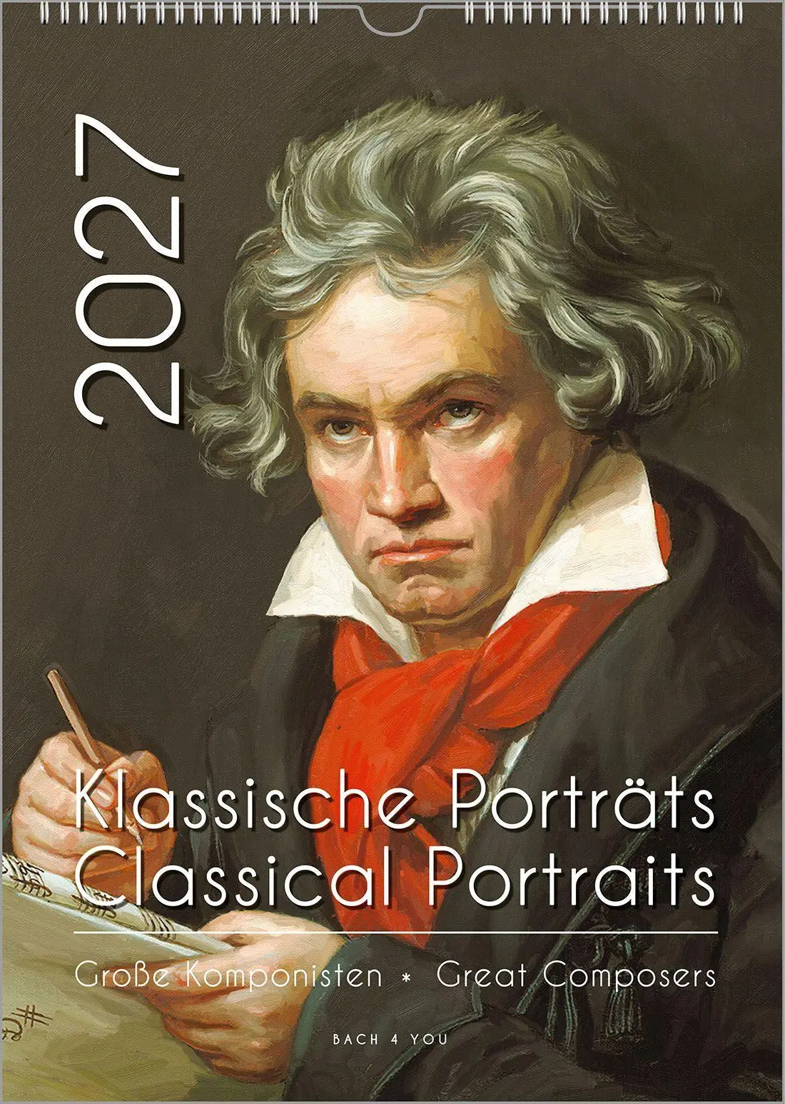 Cover: 9783969031377 | Komponisten-Kalender, ein Musik-Kalender 2027, DIN A4 | Peter Bach Jr.