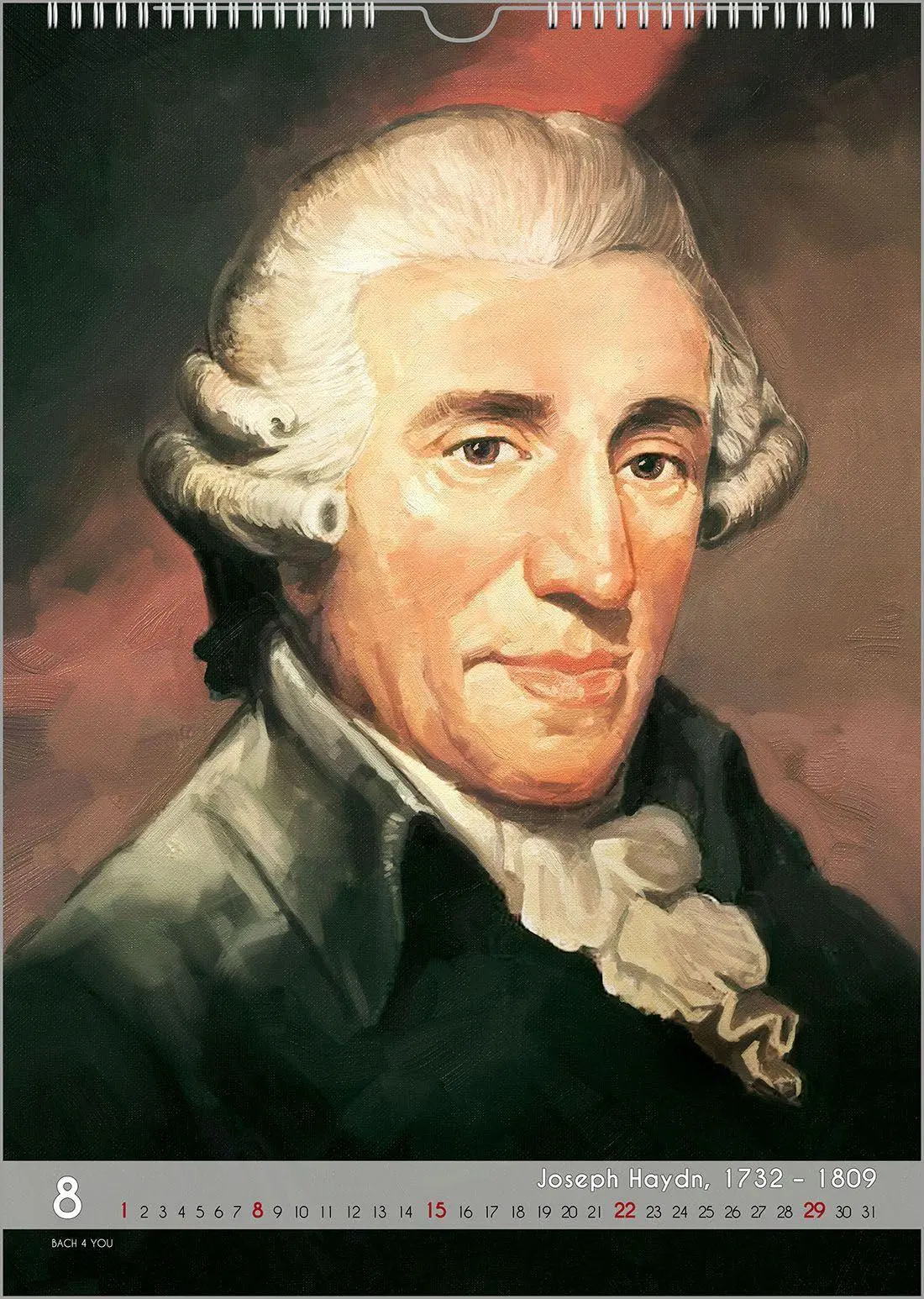 Bild: 9783969031377 | Komponisten-Kalender, ein Musik-Kalender 2027, DIN A4 | Peter Bach Jr.