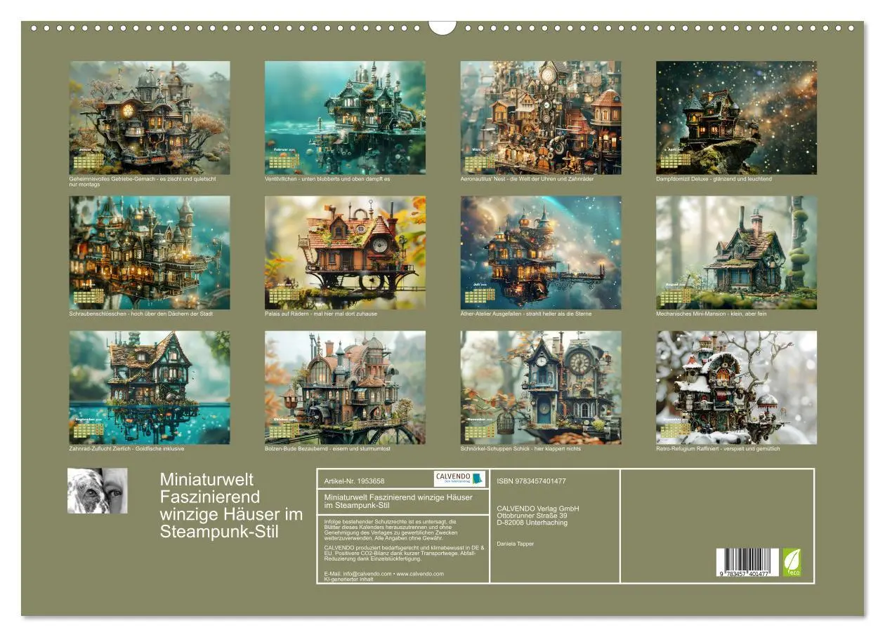 Bild: 9783457401477 | Miniaturwelt Faszinierend winzige Häuser im Steampunk-Stil...
