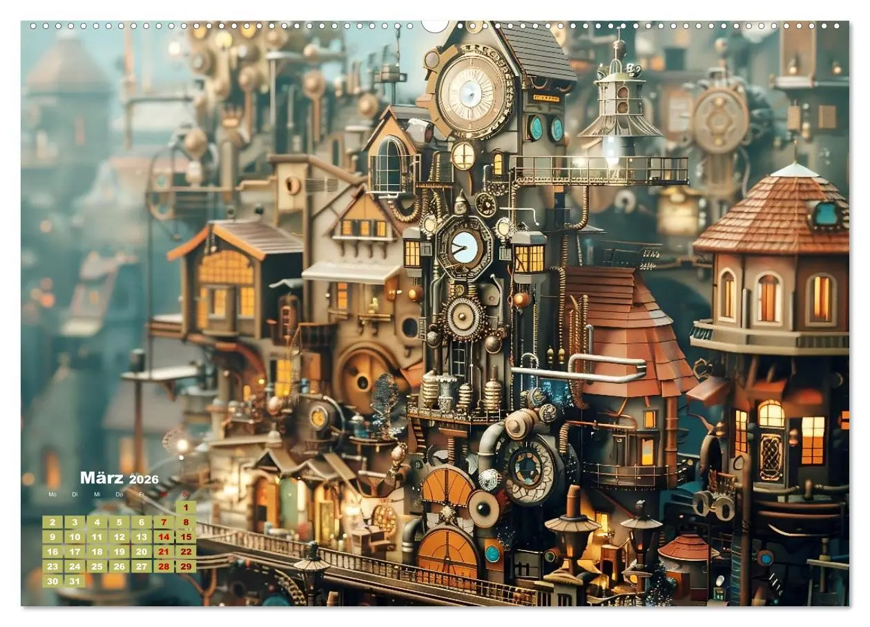 Bild: 9783457401477 | Miniaturwelt Faszinierend winzige Häuser im Steampunk-Stil...