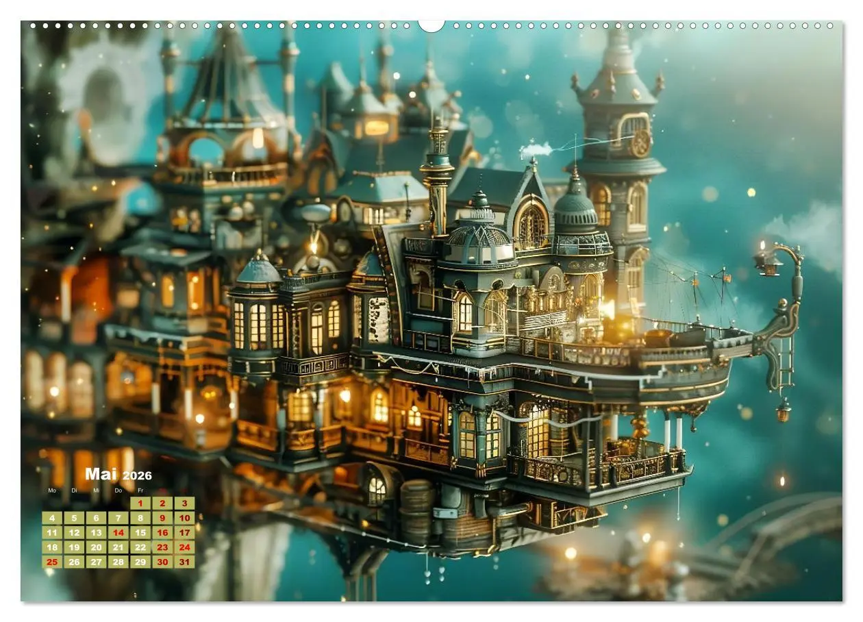 Bild: 9783457401477 | Miniaturwelt Faszinierend winzige Häuser im Steampunk-Stil...