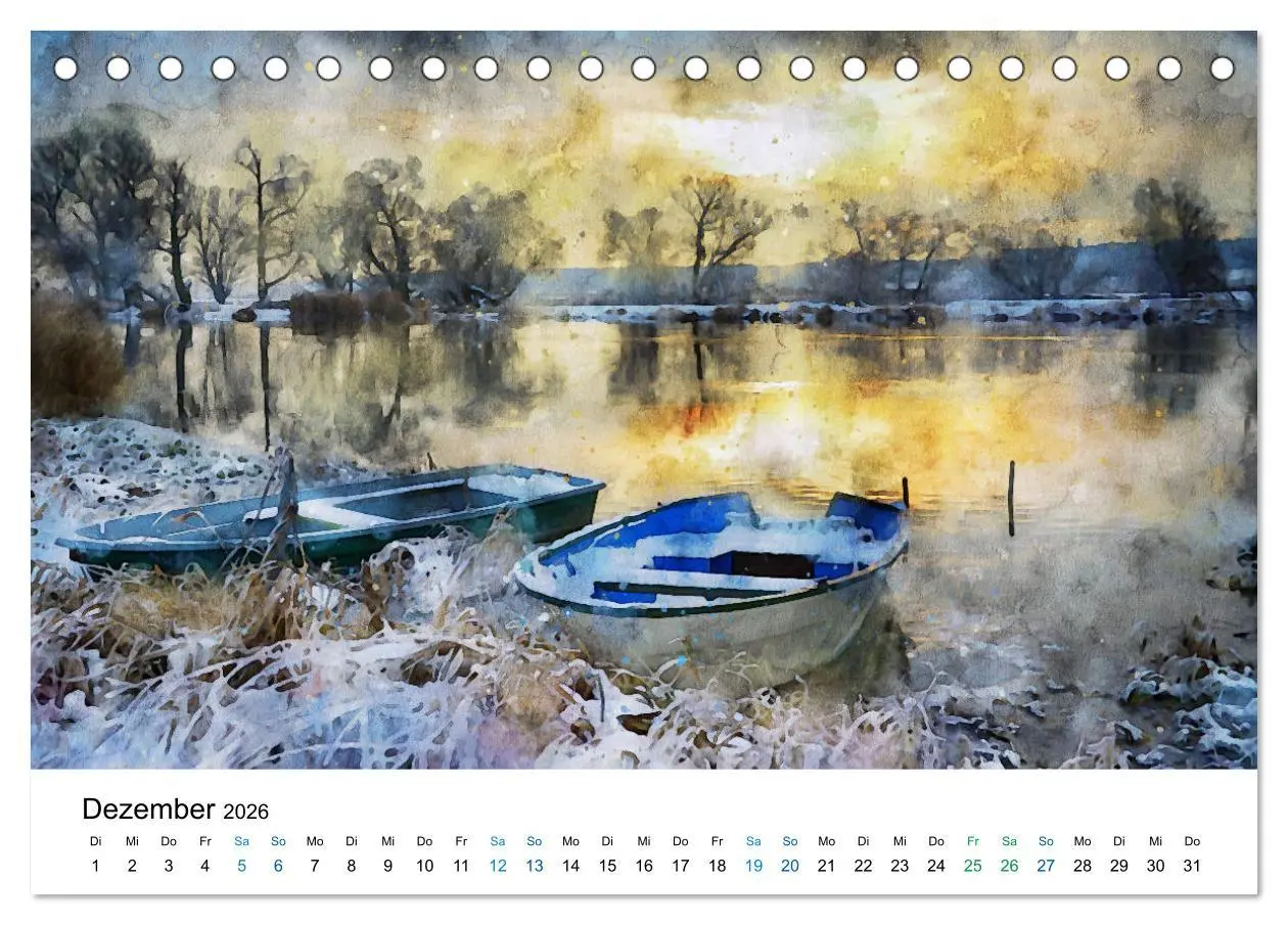 Bild: 9783457711477 | Havelland in Aquarell (Tischkalender 2026 DIN A5 quer), CALVENDO...