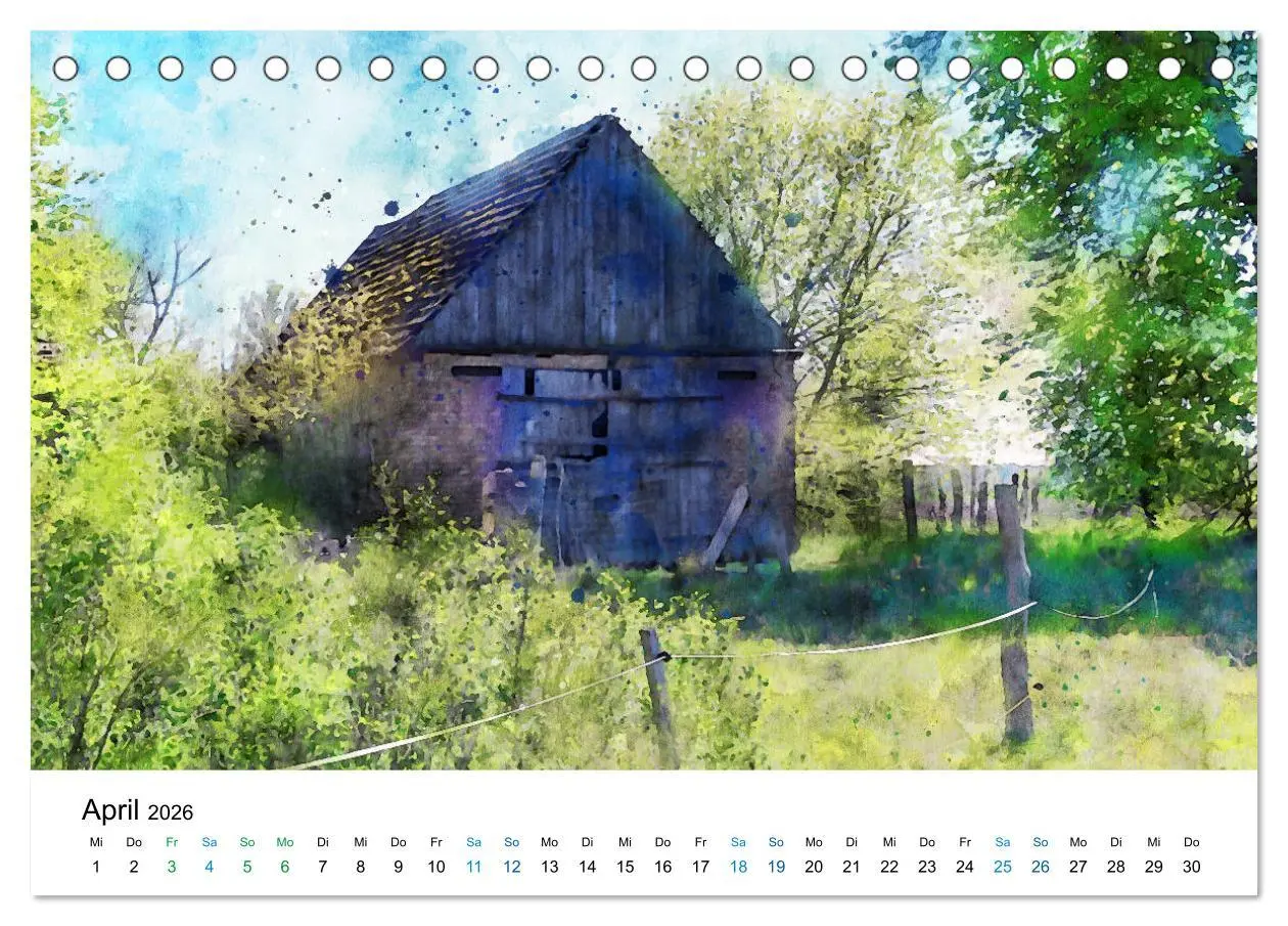 Bild: 9783457711477 | Havelland in Aquarell (Tischkalender 2026 DIN A5 quer), CALVENDO...