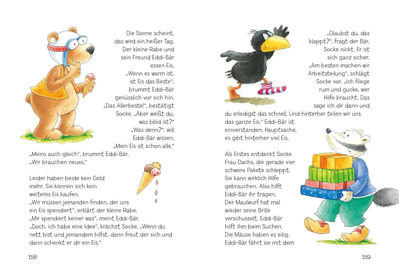 Bild: 9783480241477 | Der kleine Rabe Socke: Noch eine Geschichte, bitte-danke! | Nele Moost