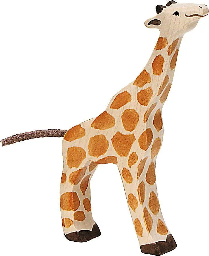 Cover: 4013594801577 | Giraffe, klein, fressend | ca. 10,5 x 2,3 x 16,5 cm, Holz, per Stück