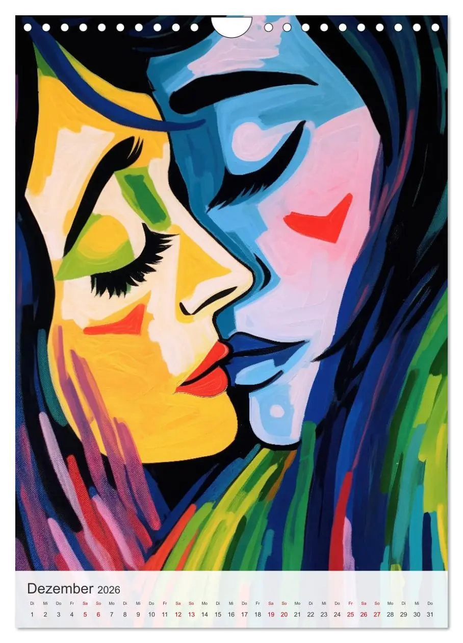 Bild: 9783457941577 | EXPRESSIONISMUS Neu Erleben Ein KI-Kunstkalender (Wandkalender 2026...