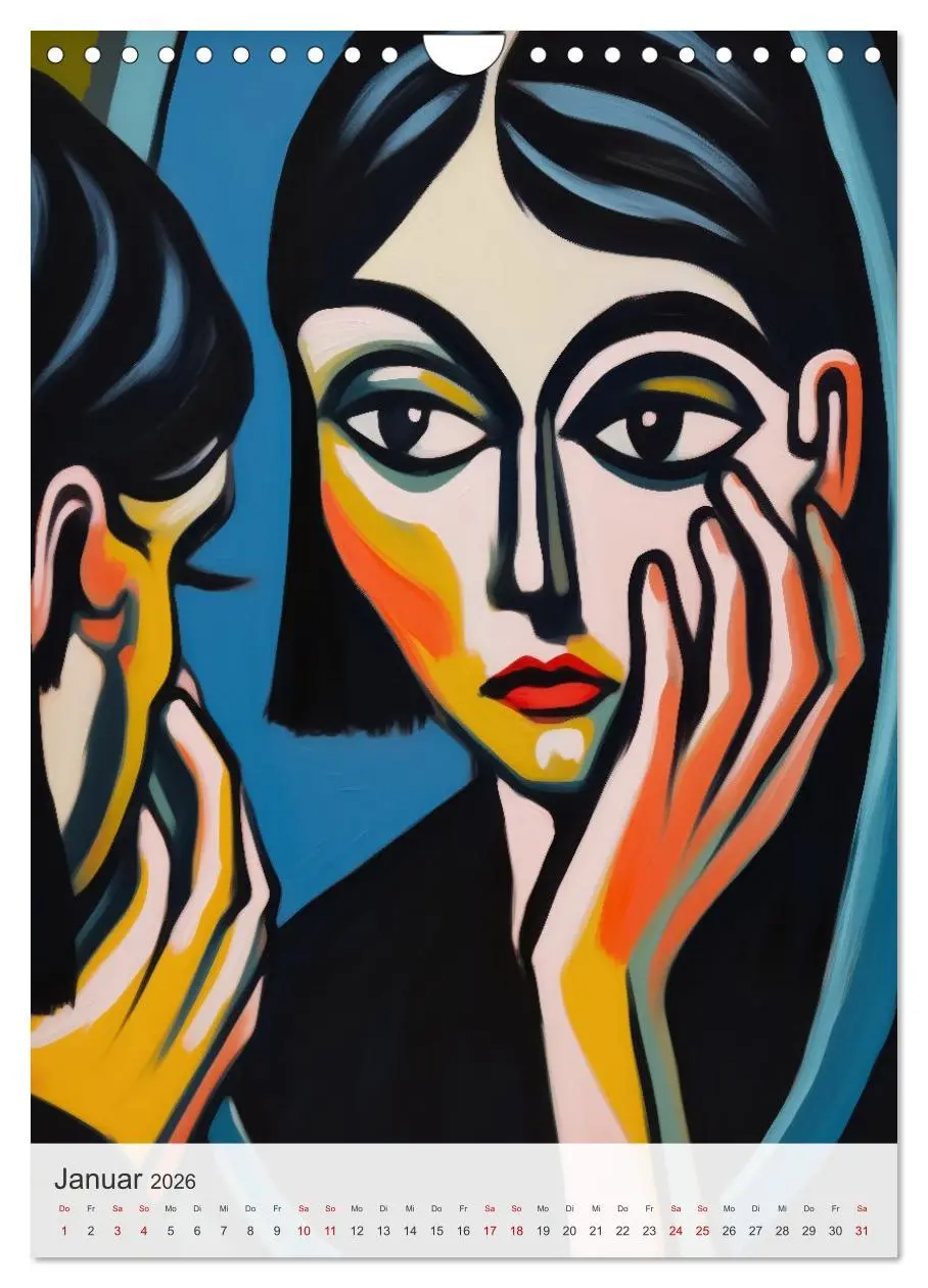 Bild: 9783457941577 | EXPRESSIONISMUS Neu Erleben Ein KI-Kunstkalender (Wandkalender 2026...