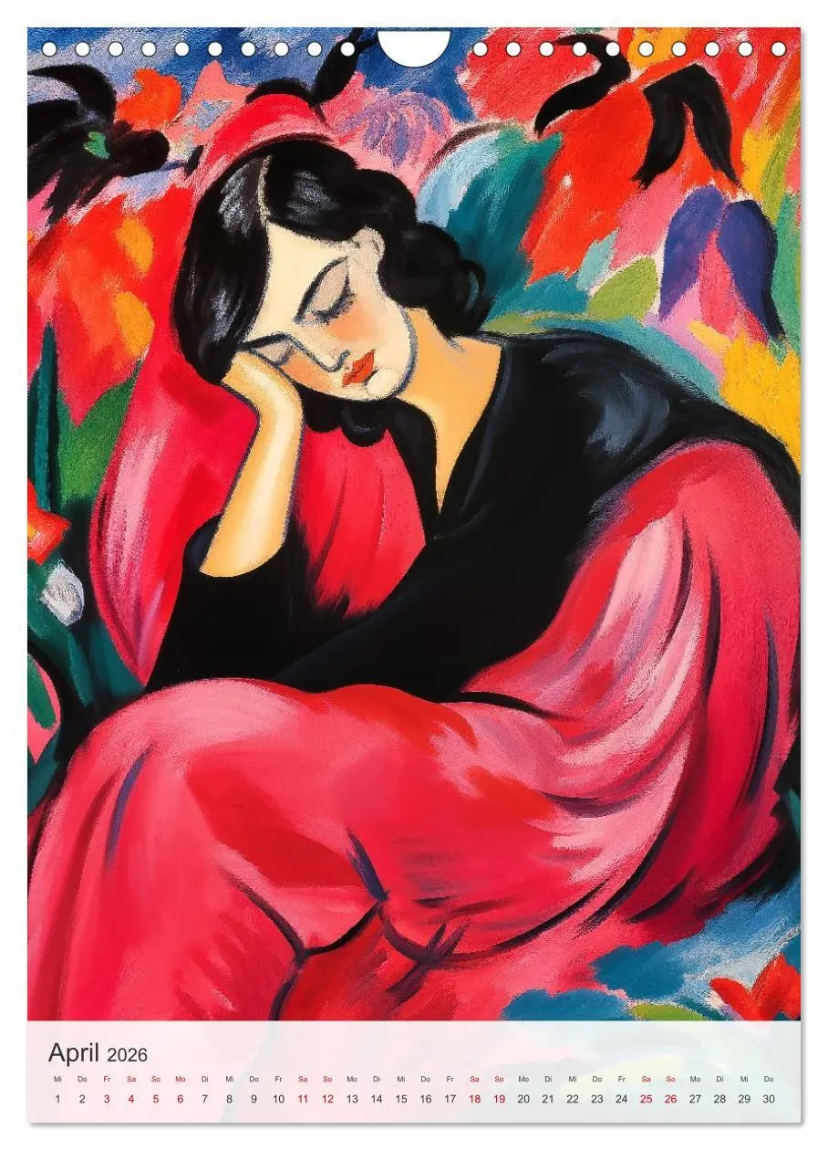 Bild: 9783457941577 | EXPRESSIONISMUS Neu Erleben Ein KI-Kunstkalender (Wandkalender 2026...