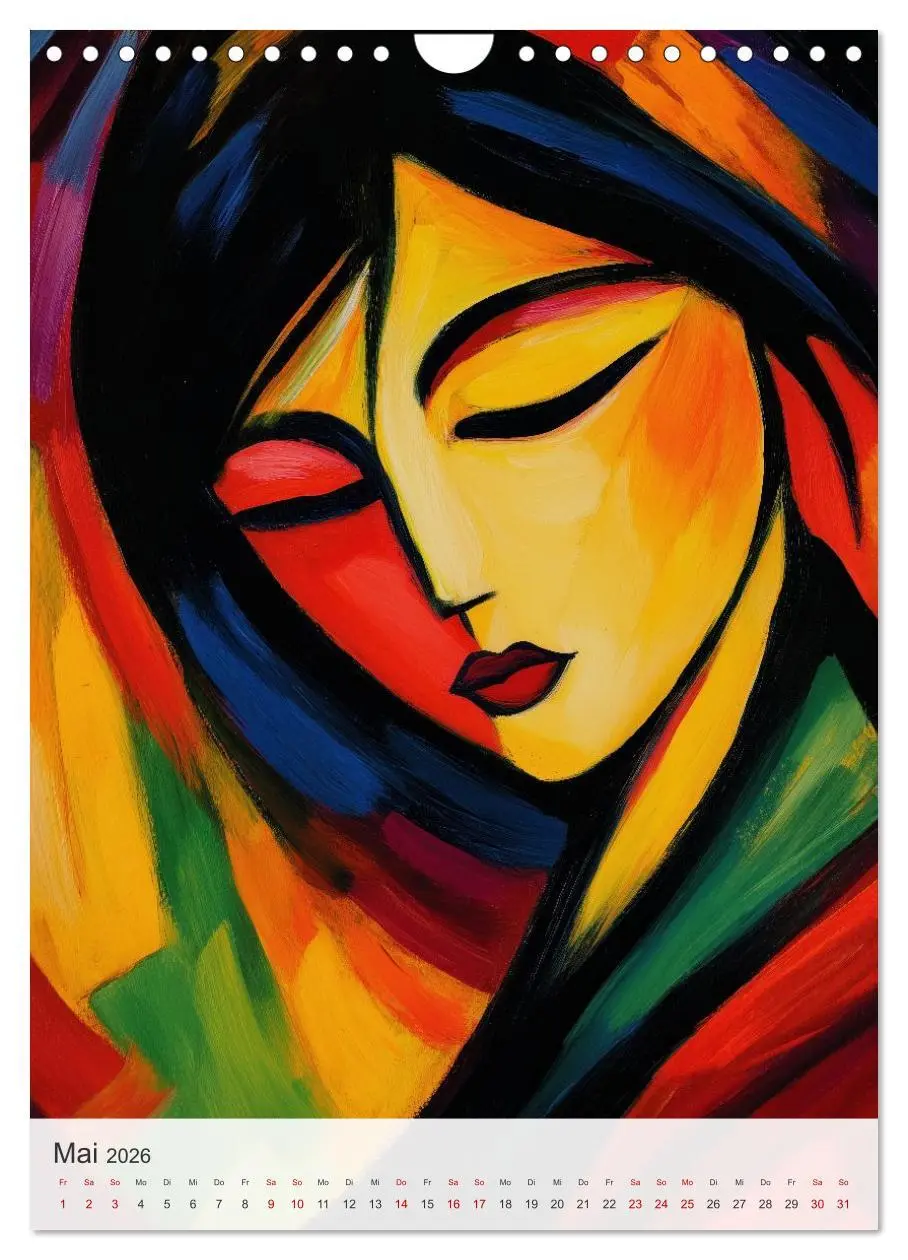 Bild: 9783457941577 | EXPRESSIONISMUS Neu Erleben Ein KI-Kunstkalender (Wandkalender 2026...