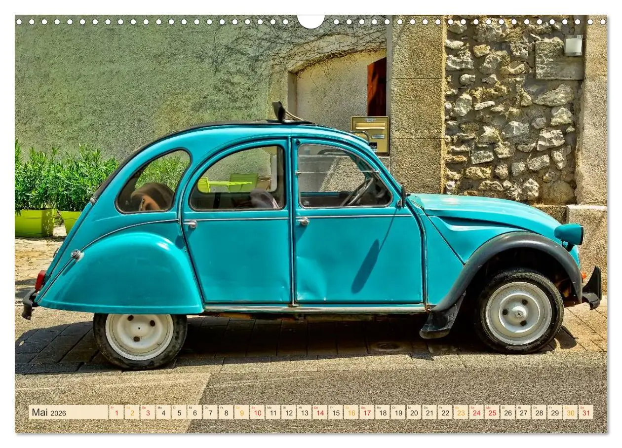 Bild: 9783516031577 | Citroën 2CV - die Ente (Wandkalender 2026 DIN A3 quer), CALVENDO...