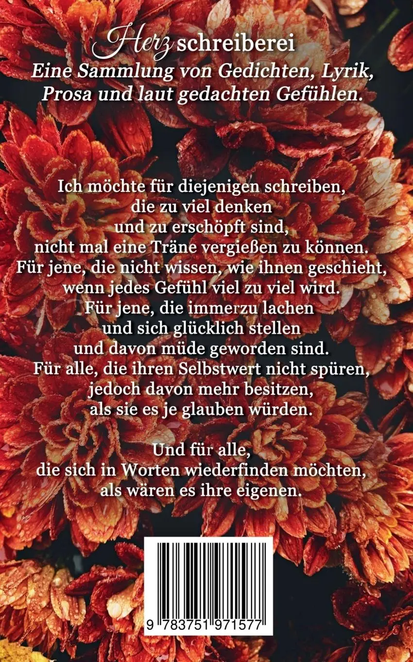 Rückseite: 9783751971577 | Herzschreiberei | Poesie und Gedanken | Bridget Mary Katherine | Buch