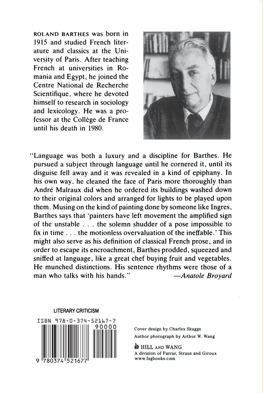 Rückseite: 9780374521677 | S/Z | Roland Barthes | Taschenbuch | Kartoniert / Broschiert | 1975