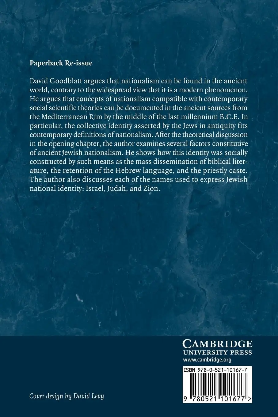 Rückseite: 9780521101677 | Elements of Ancient Jewish Nationalism | David Goodblatt (u. a.)