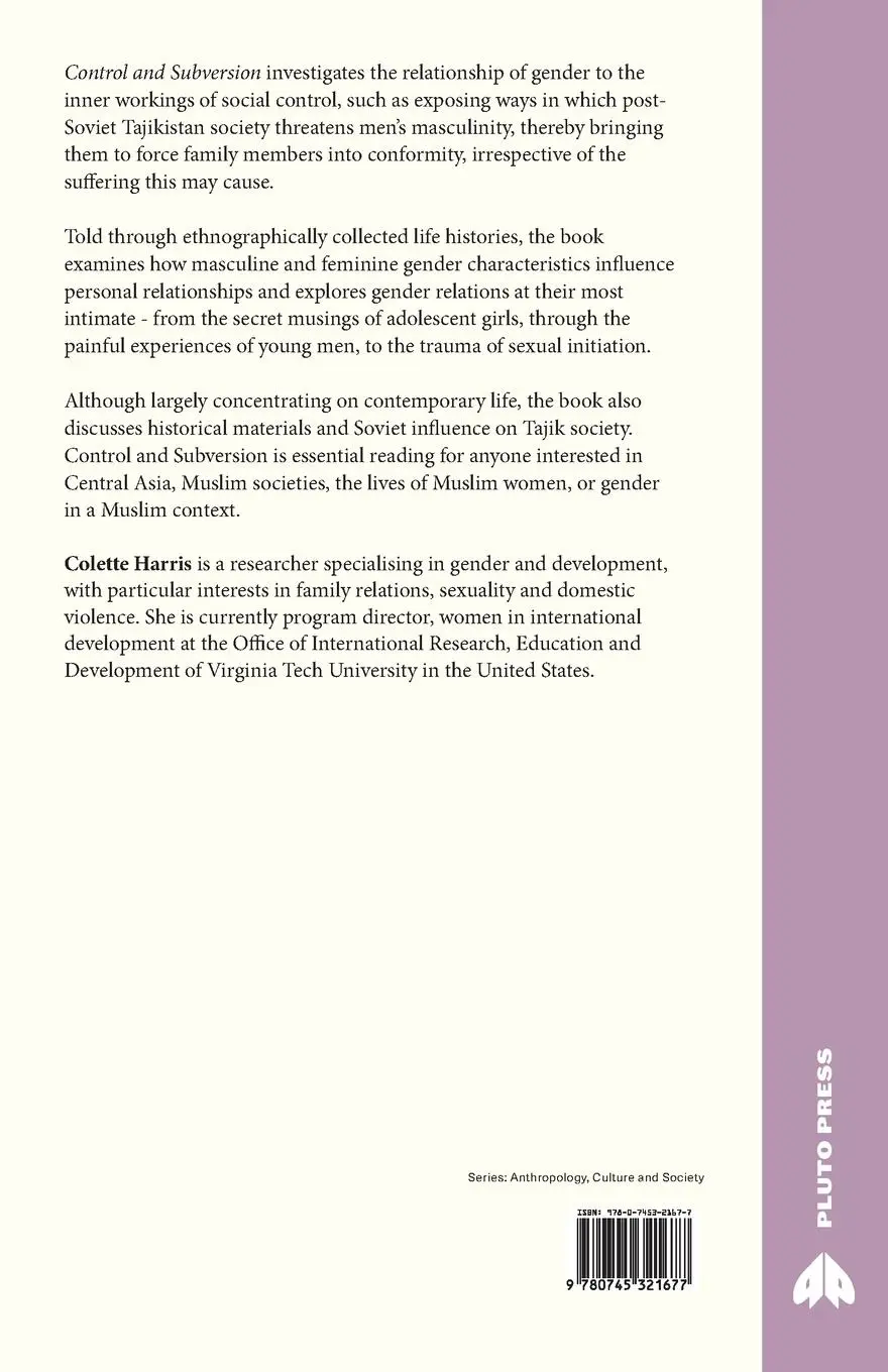 Rückseite: 9780745321677 | Control and Subversion | Gender Relations in Tajikistan | Harris