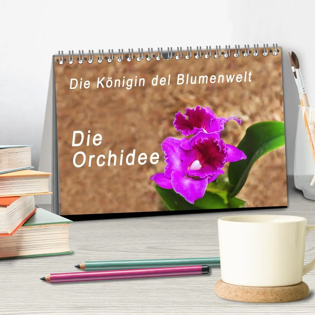 Bild: 9783457931677 | Die Königin der Blumenwelt, die Orchidee (Tischkalender 2026 DIN A5...