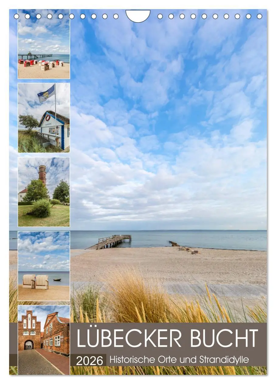 Cover: 9783516401677 | LÜBECKER BUCHT Historische Orte und Strandidylle (Wandkalender 2026...