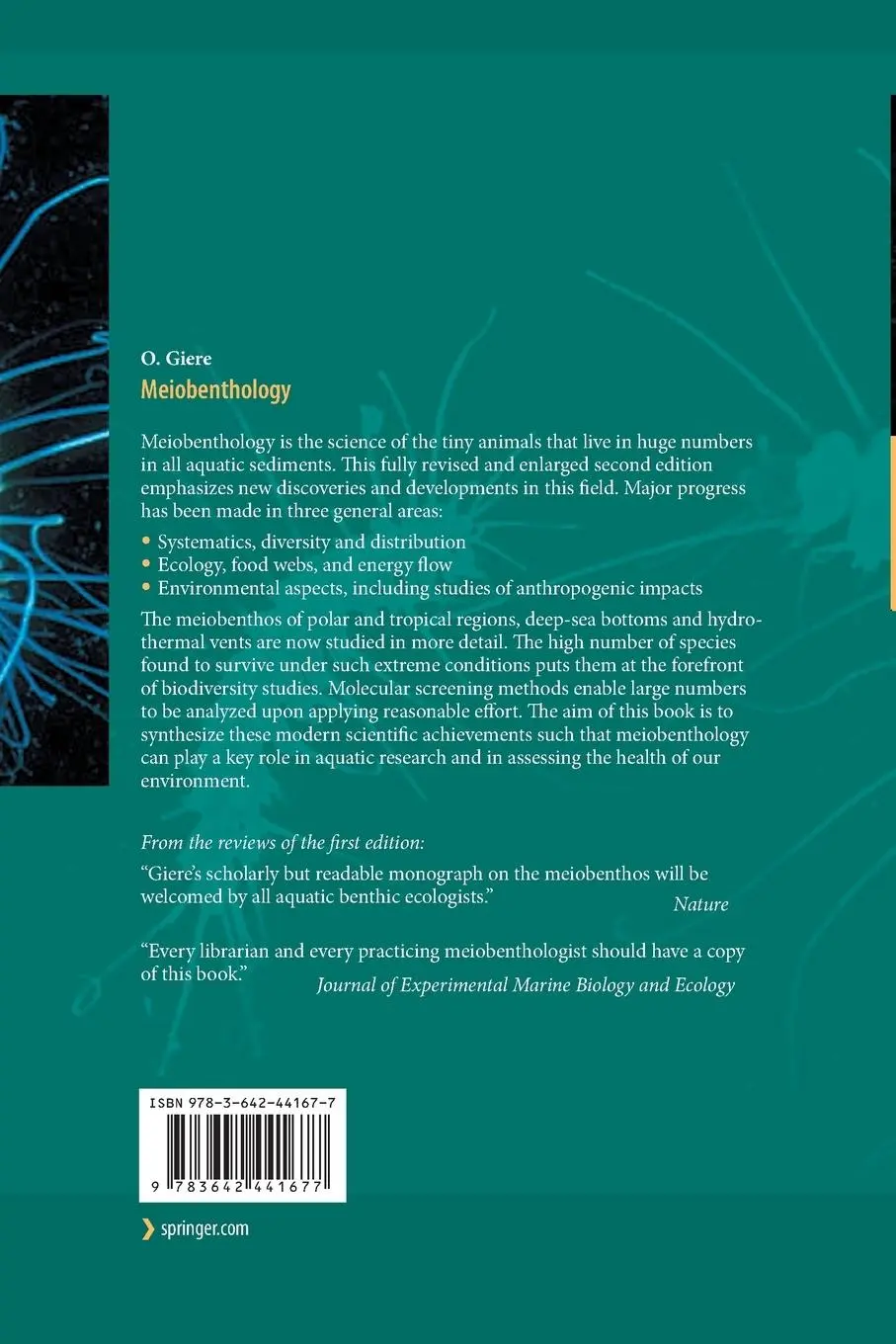 Rückseite: 9783642441677 | Meiobenthology | The Microscopic Motile Fauna of Aquatic Sediments