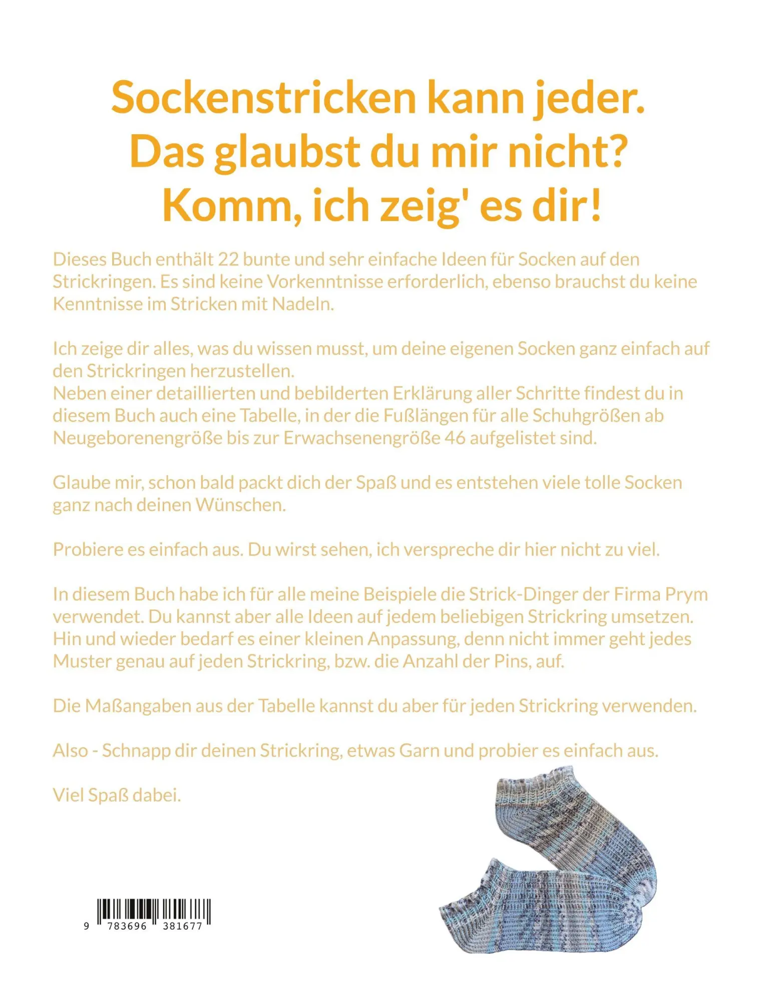 Rückseite: 9783696381677 | Masche um Masche - Schritt für Schritt zur fertigen Socke | Mühlstädt