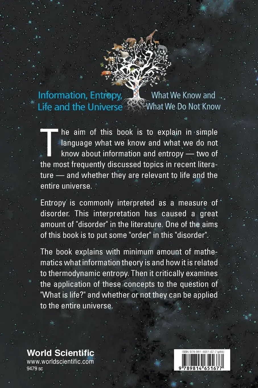 Rückseite: 9789814651677 | INFORMATION, ENTROPY, LIFE AND THE UNIVERSE | Arieh Ben-Naim | Buch
