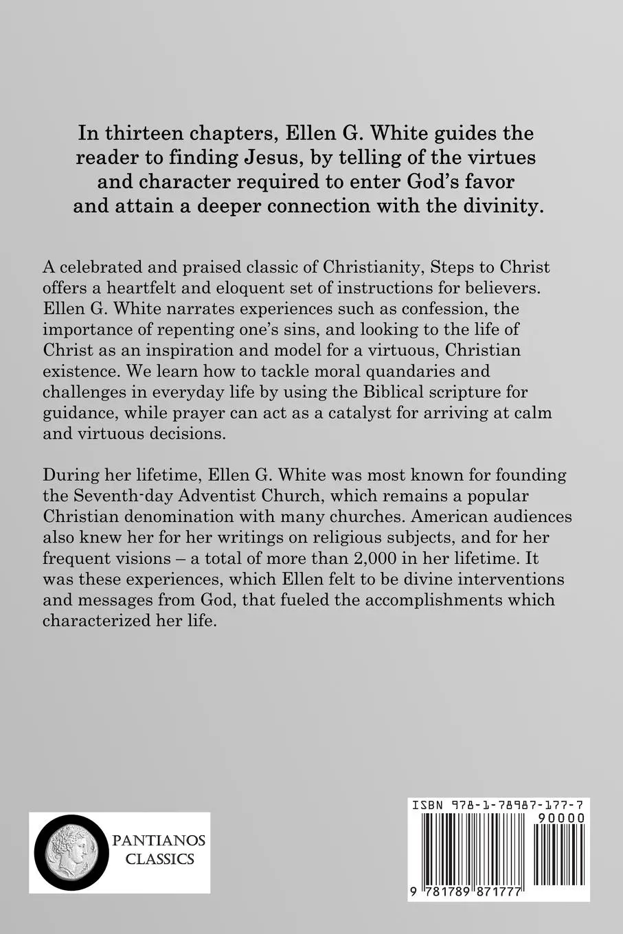 Rückseite: 9781789871777 | Steps to Christ | Ellen G. White | Taschenbuch | Englisch