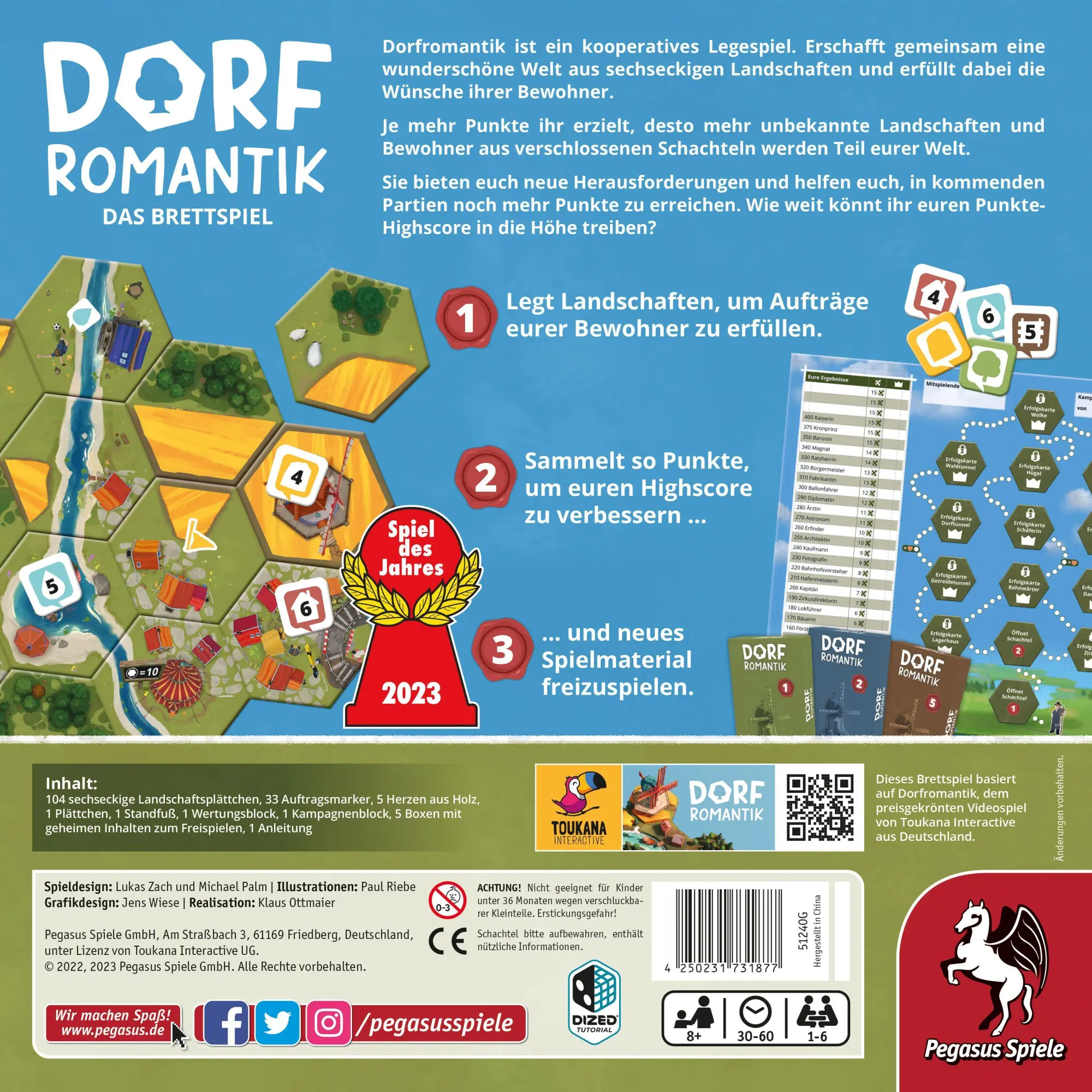 Bild: 4250231731877 | Dorfromantik - Das Brettspiel *Spiel des Jahres 2023* | Lukas Zach