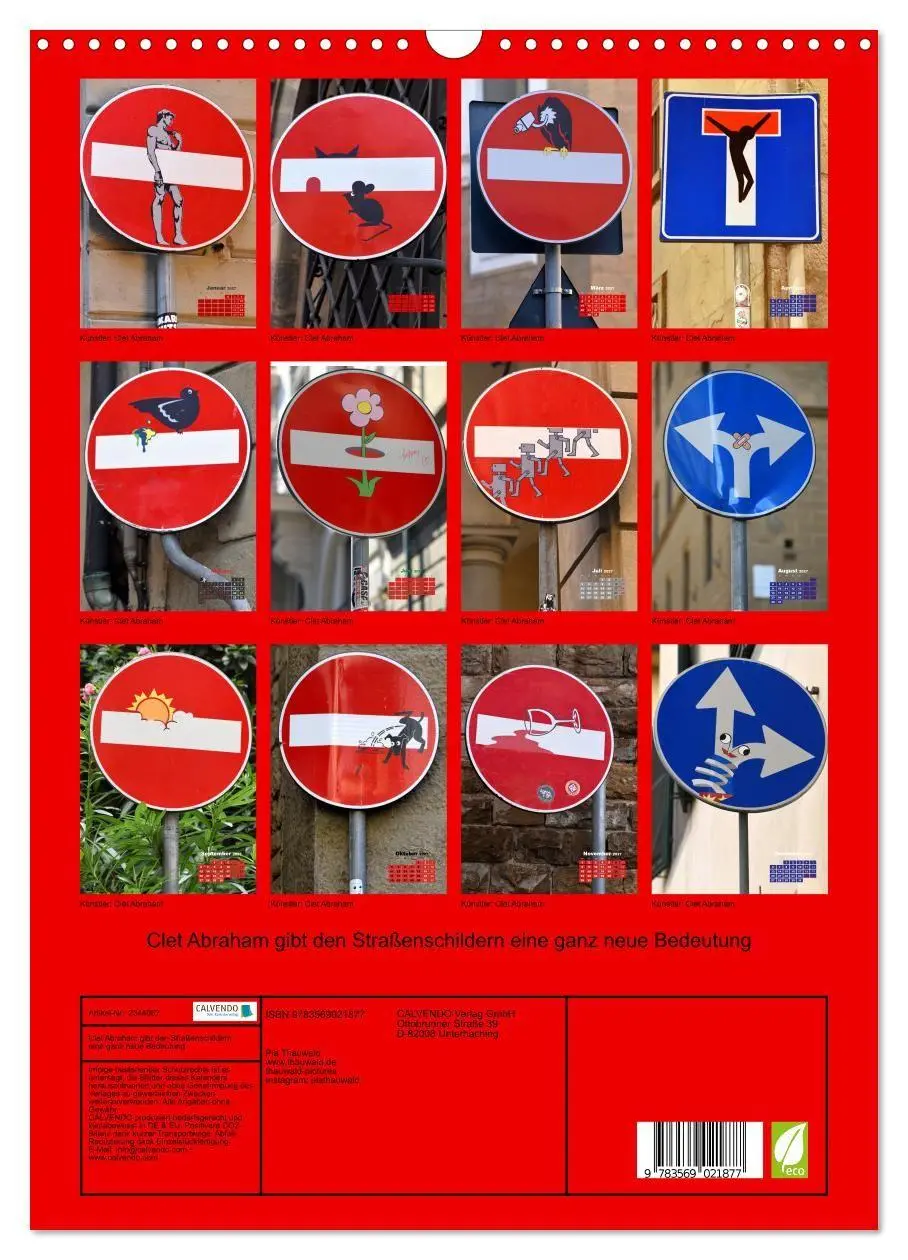 Bild: 9783569021877 | Clet Abraham gibt den Straßenschildern eine ganz neue Bedeutung...