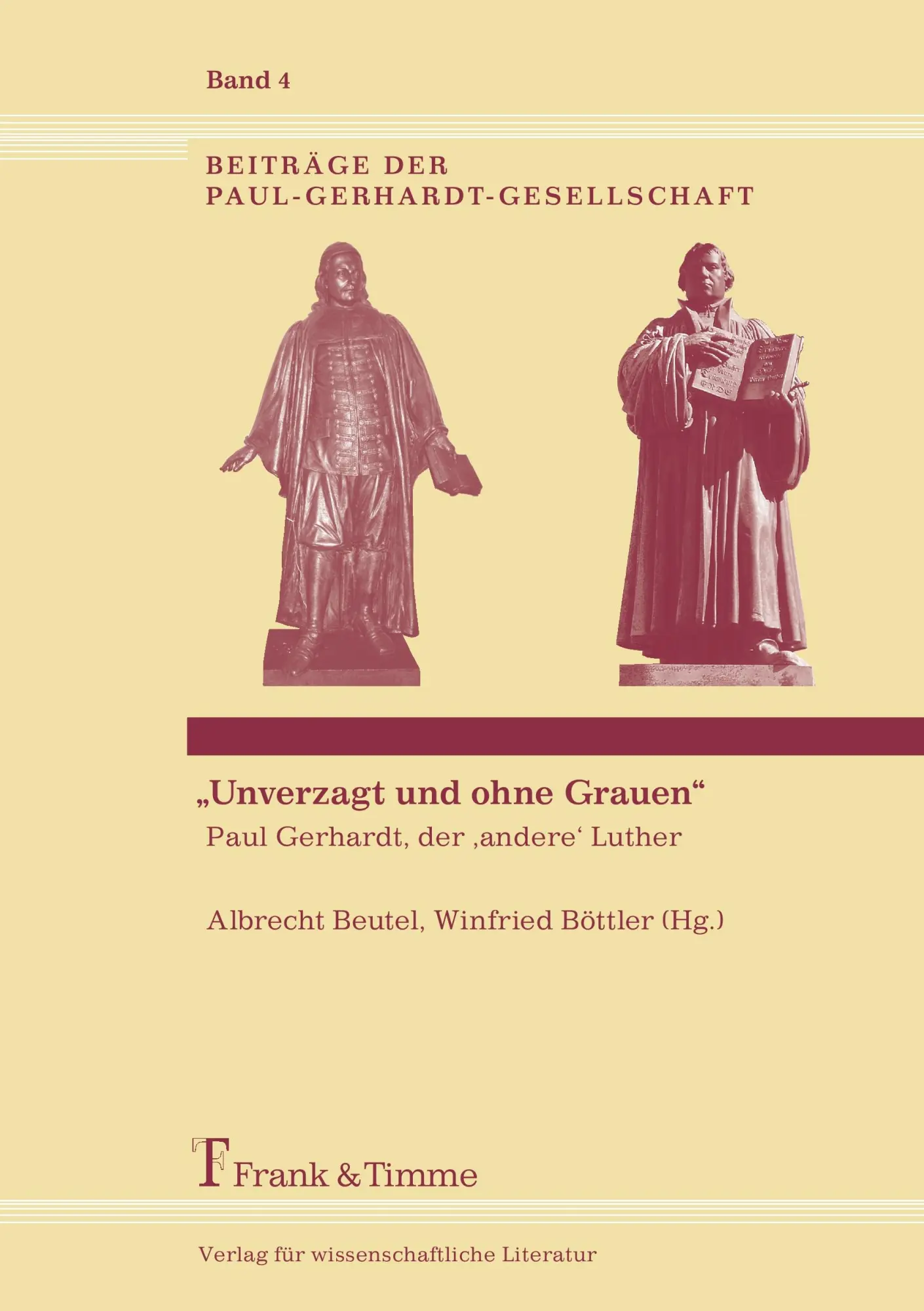 Cover: 9783865961877 | "Unverzagt und ohne Grauen" - Paul Gerhardt, der 'andere' Luther