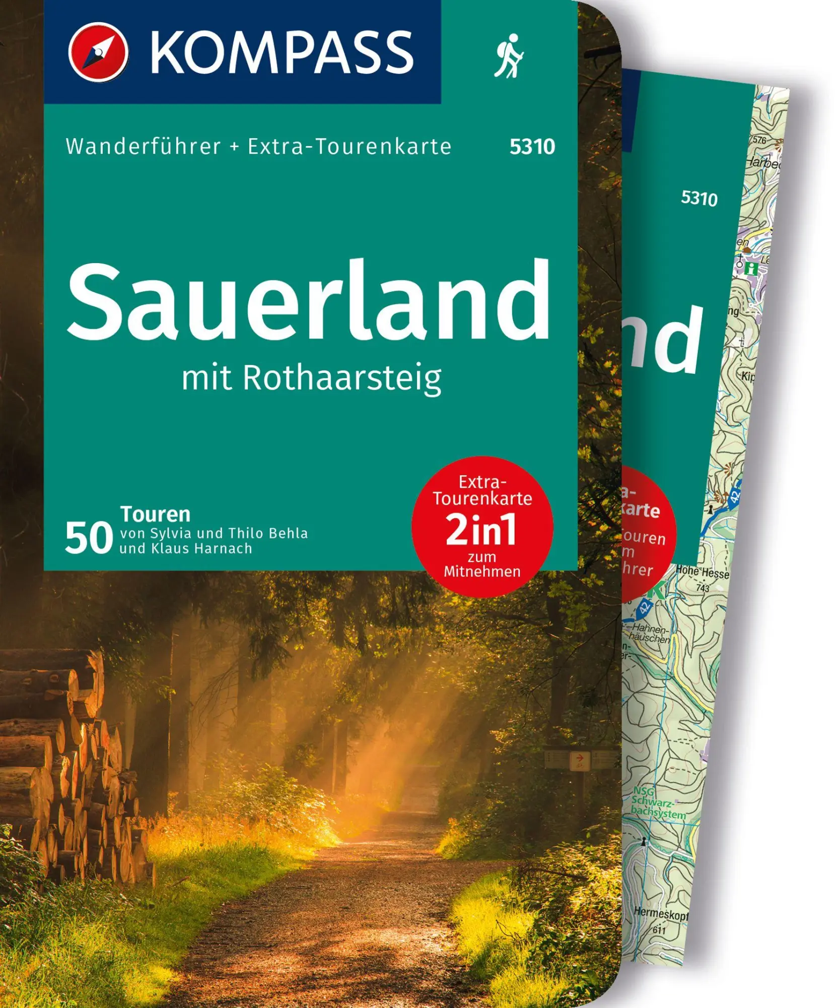 Cover: 9783991211877 | KOMPASS Wanderführer Sauerland mit Rothaarsteig, 50 Touren mit...