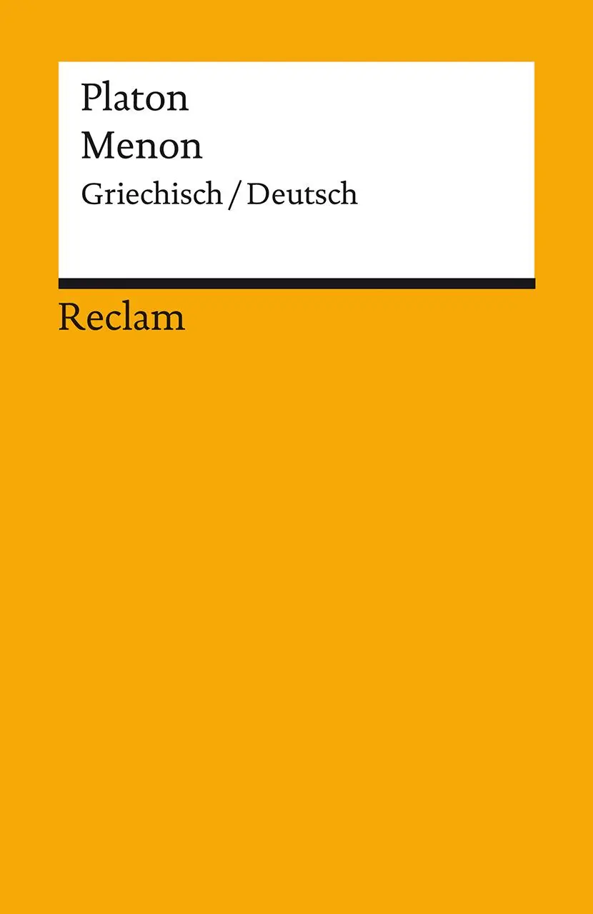 Cover: 9783150141977 | Menon | Griechisch/Deutsch | Platon | Taschenbuch | 167 S. | Deutsch