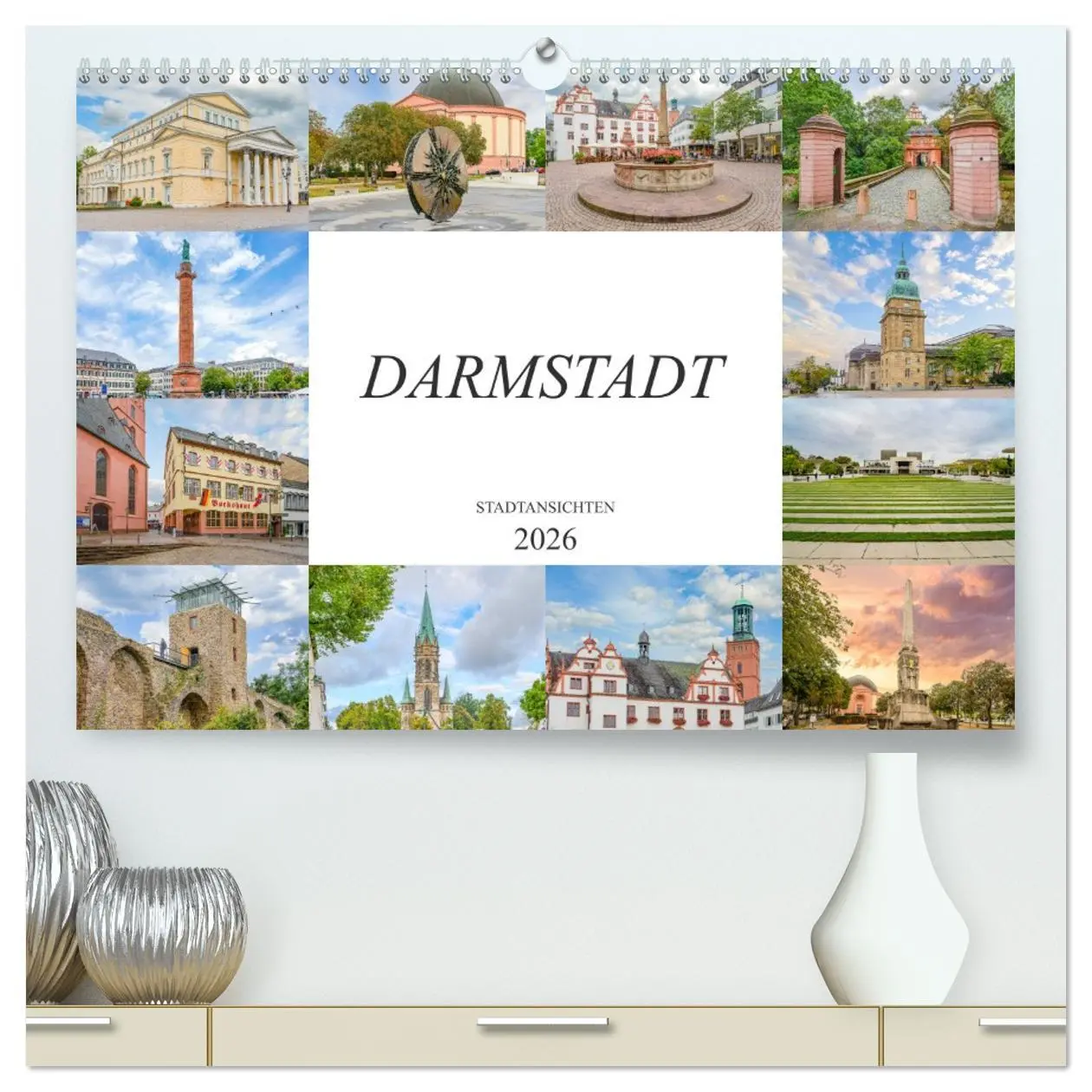 Cover: 9783457761977 | Darmstadt Stadtansichten (hochwertiger Premium Wandkalender 2026...