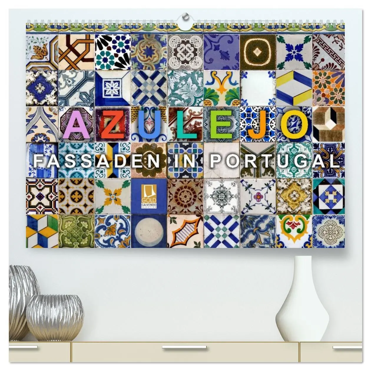 Cover: 9783516161977 | Azulejo-Fassaden in Portugal (hochwertiger Premium Wandkalender...