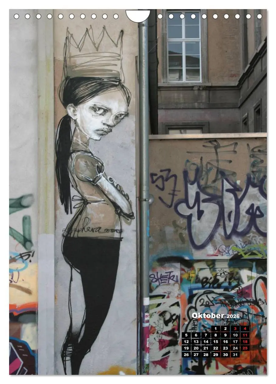 Bild: 9783516471977 | Graffiti &amp; Streetart 2026 (Wandkalender 2026 DIN A4 hoch), CALVENDO...