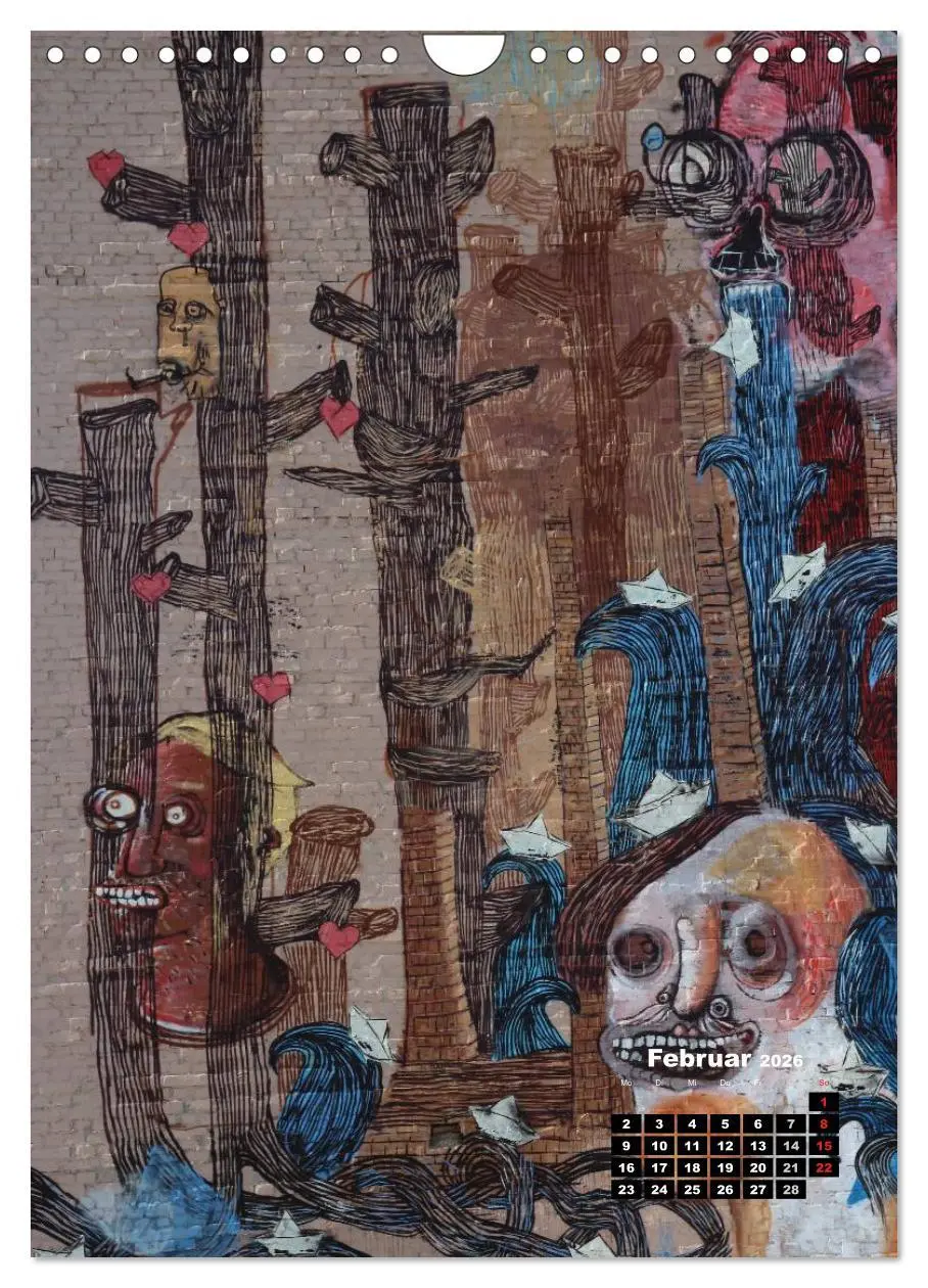 Bild: 9783516471977 | Graffiti &amp; Streetart 2026 (Wandkalender 2026 DIN A4 hoch), CALVENDO...
