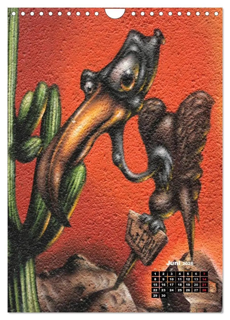 Bild: 9783516471977 | Graffiti &amp; Streetart 2026 (Wandkalender 2026 DIN A4 hoch), CALVENDO...