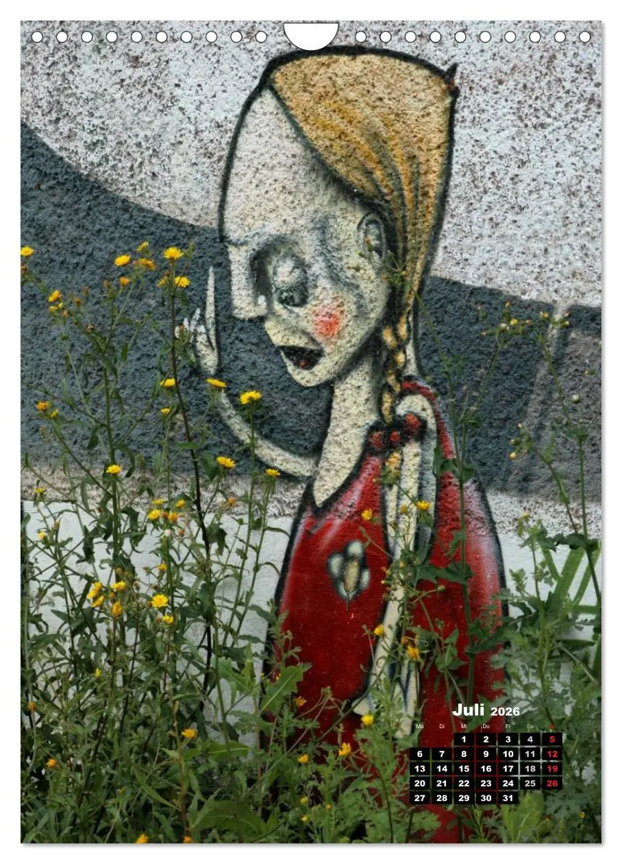Bild: 9783516471977 | Graffiti &amp; Streetart 2026 (Wandkalender 2026 DIN A4 hoch), CALVENDO...