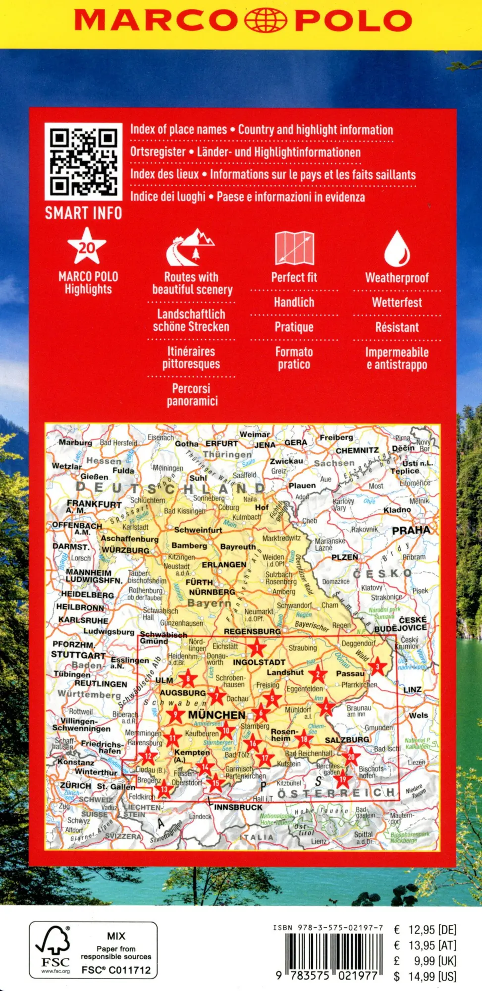 Bild: 9783575021977 | MARCO POLO Reisekarte Deutschland 13 Bayern Süd 1:225.000 | 1 Karte