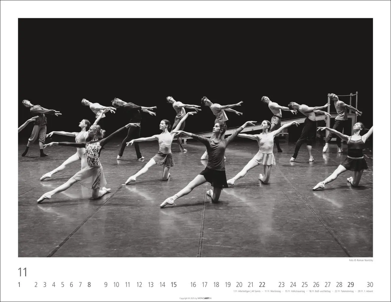 Bild: 9783839901977 | Ballettsaal - Stuttgarter Ballett Kalender 2026 | Roman Novitzky