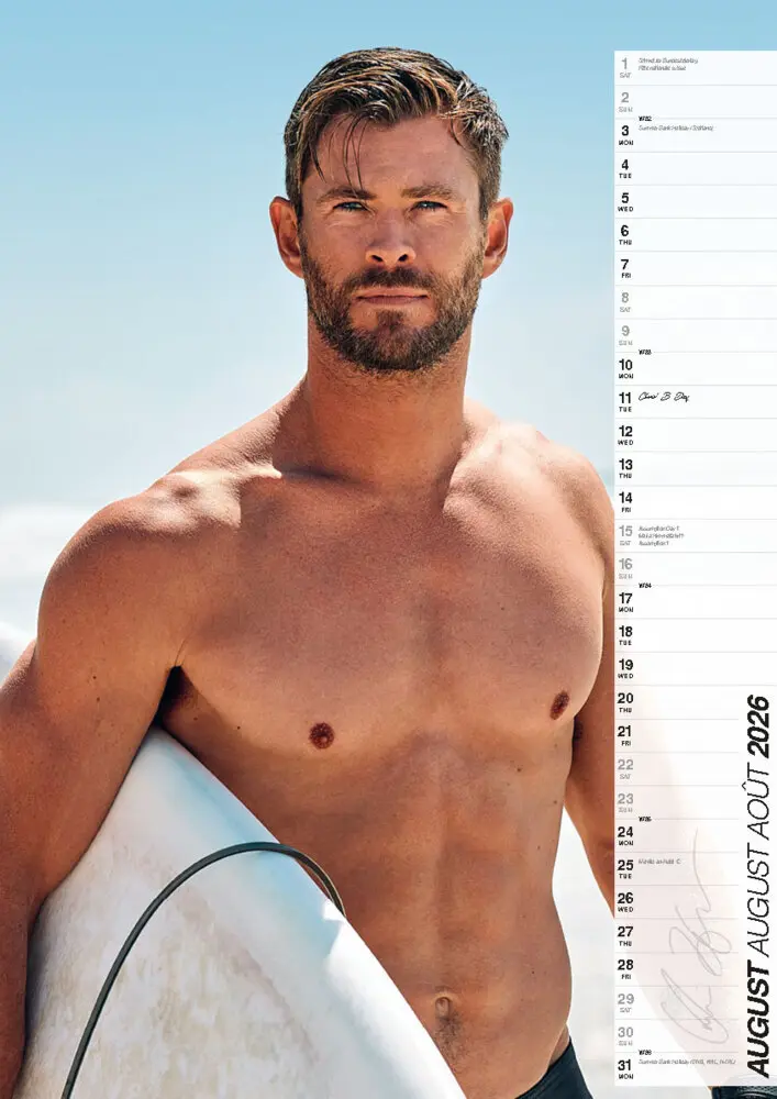 Bild: 9798893611977 | Chris Hemsworth 2026 | Offizieller Kalender | Kalender | 14 S. | 2026