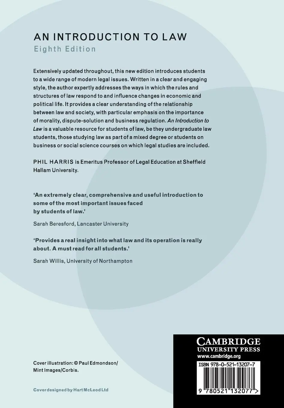 Rückseite: 9780521132077 | An Introduction to Law | Phil Harris | Taschenbuch | Paperback | 2018